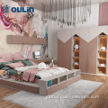 Children Customization Wardrobes hot selling wood modern girls custom kids room Supplier